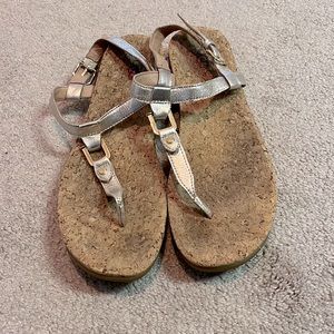 Ugg Aleigh Sandals, size 10. Excellent used condition. Gold.